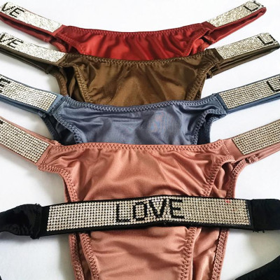 QUẦN SEXY THUN LẠNH DÂY ĐÍNH ĐÁ LOVE 1906