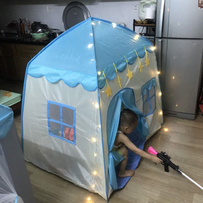 Lều Công Chúa Hoàng Tử Cao Cấp Hình Ngôi Nhà Cho Bé Kích Thước 130*130*100cm