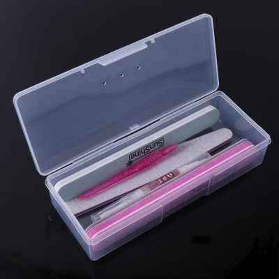 Hộp Đựng Cọ Nail Bằng Nhựa Cứng 3 Lỗ Thoáng Khí, Hộp Bảo Quản Dụng Cụ Làm Nail, Khóa Cài Chắc Chắn, Tiện Lợi Chống Bụi