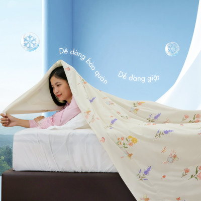 [CHĂN HÈ MÁT LẠNH] Mền lạnh I Cool Advance NIN House NM8032 160x210cm | Chăn chần bông Ice Silk, Chăn điều hoà nhiều độ