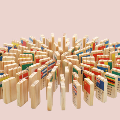 Đồ Chơi Gỗ, Bộ Domino Cờ 100 Quốc Gia Trên Thế Giới, Đồ Chơi Trẻ Em