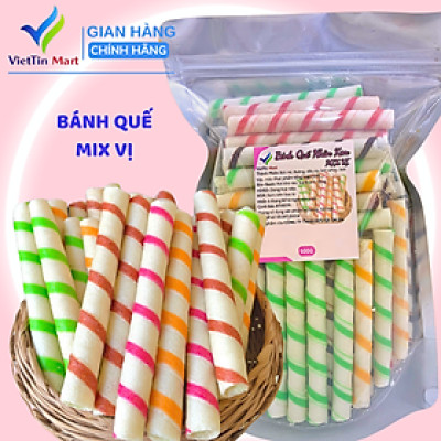 Bánh Quế Nhân Kem Mix Vị 500g VietTin Mart