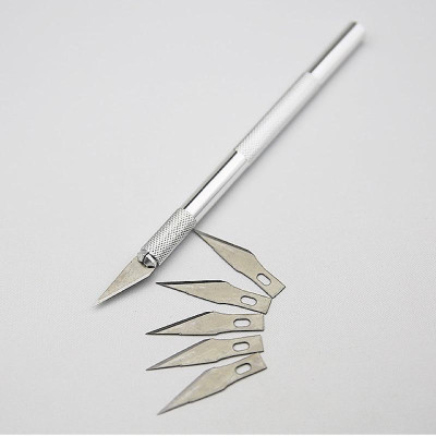 Dao Cắt Bột Nail Inox Không Gỉ, Siêu Bền, Tạo Form Móng Chuyên Nghiệp, Tặng Kèm 5 Lưỡi Dao Thay Thế Nail Phương Miu