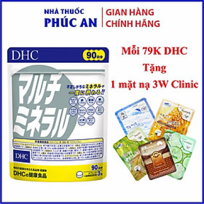 Viên uống Khoáng tổng hợp DHC Nhật Bản 30 - 90 ngày bổ sung 10 loại khoáng chất cần thiết