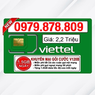 Sim Viettel số đẹp - Hàng chính hãng - 0979.878.809