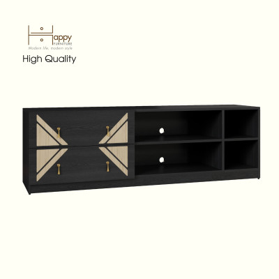[Happy Home Furniture] CHARIS, Kệ TV 2 ngăn kéo, 160cm x 40cm x 50cm ( DxRxC), KTV_030