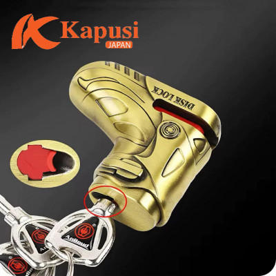 Khóa Đĩa Xe Chống Cắt Thép Không Gỉ Hình Giày - Bảo Mật 10 Lớp, 4 Chìa