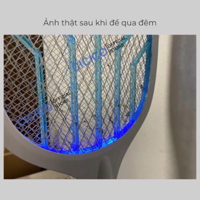 Vợt muỗi kiêm đèn bắt muỗi cao cấp 2 trong 1 tự động thông minh pin 1200mAh sạc 1 lần dùng đến 25 ngày - Hàng chính hãng