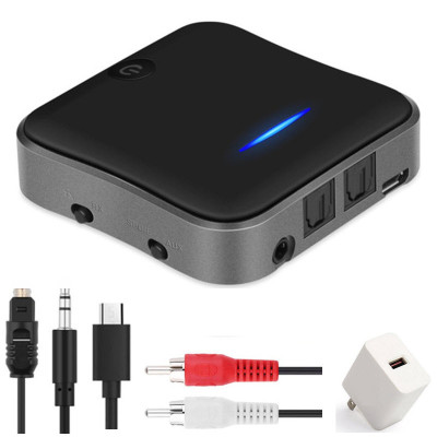 ROGTZ - Bộ Thu Phát Audio Bluetooth APTX V5.0 2 Trong 1 Chipset CSR8675 Công nghệ APTX HD Hỗ trợ SPDIF/Optical Chế độ TX/RX Kết nối đa thiết bị Pin trâu 20h Nhỏ gọn Tiện Lợi Dễ sử dụng Âm Thanh Chất Lượng Cao - Hàng Chính Hãng