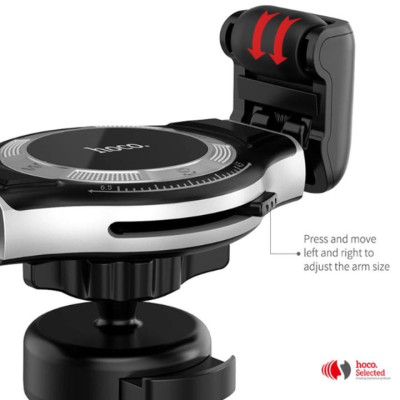 Giá Đỡ Điện Thoại Kiêm Sạc Không Dây Cài Hốc Gió Ô Tô Hoco S1