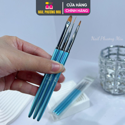 Set 3 Cọ Nét DingXi Cao Cấp Vẽ Nét Mảnh Siêu Đẹp, Sơn Móng, Đắp Gel, Cọ Vẽ Hoa Làm Nail Chuyên Dụng Nail Phương Miu Nữ