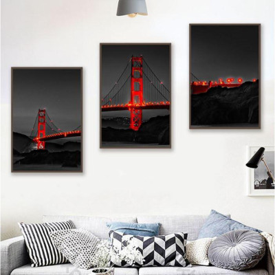 TRANH BỘ 3 TREO TƯỜNG CỠ ĐẠI (40 x 60cm x3 bức) - PHONG CÁCH BẮC ÂU- TB31009FGC1