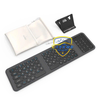 Bàn Phím Bluetooth Gập Gọn hiệu Wi WU FMK-05 – Kết Nối Nhanh V5.2, Kèm Túi Đựng & Giá Đỡ, Pin 40 Giờ – Hàng Nhập Khẩu