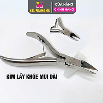 Kìm Lấy Khoé 2 Trong 1 Vinsall, Kềm Lấy Khoé Mũi Dài 1,5cm Inox Không Gỉ, Sắc Bén, Tiện Lợi Làm Nail cắt nhặt da Chuyên Nghiệp An Toàn