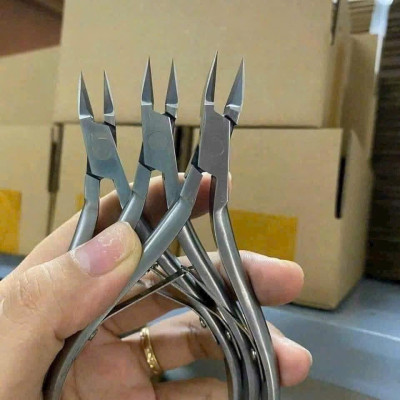 Kìm Lấy Khoé 2 Trong 1 Vinsall, Kềm Lấy Khoé Mũi Dài 1,5cm Inox Không Gỉ, Sắc Bén, Tiện Lợi Làm Nail cắt nhặt da Chuyên Nghiệp An Toàn