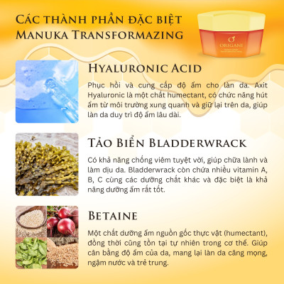 Mặt Nạ Đổi Màu Origani – Sáng Da, Ngừa Mụn, Kháng Khuẩn Cùng Mật Ong Manuka 50ml