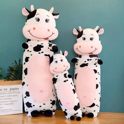 Gối ôm cho bé hình bò sữa cao cấp vải nhung co giãn 4 chiều