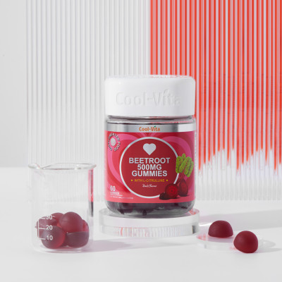 Combo 2 Hộp Kẹo Dẻo Củ Dền Thuần Chay Hỗ Trợ Bổ Sung Sắt, Lưu Thông Máu &  Hỗ Trợ Bổ Sung Năng Lượng LCitrulline Vị Đào Coolvita (60 viên x 3g)/hộp