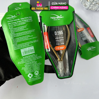 Kìm Nghĩa D555 Cắt Da nhặt da Bằng Thép Mạ Vàng 24K Chuyên Dụng, Lưỡi Kềm Sắc Mỏng, Bén Ngọt, Làm Nail Tiện Lợi Vừa Tay Chị Em Nữ Women kềm mống tay