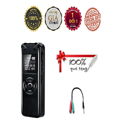 KHUYẾN MÃI KHỦNG- ROGTZ - Digital Voice Recorder 991 - Ghi âm 572 giờ Lưu trữ 8GB Mic thu âm đa hướng, giảm ồn Hỗ trợ thẻ nhỡ lên tới 128Gb Kích hoạt giọng nói Nghe nhạc MP3 Pin 40h Nhỏ gọn, tiện lợi  Họp hành Phỏng vấn Bài giảng Giá rẻ Hàng Chính Hãng