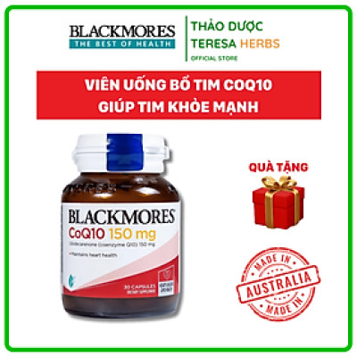 Viên Uống Hỗ Trợ Tim Mạch Khỏe Mạnh Blackmores CoQ10 Hộp 30 viên 150mg