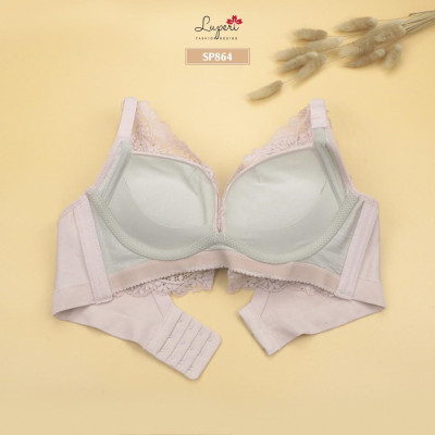 Áo Lót Nâng Ngực Nữ Không Gọng Cao Cấp LUPERI LU3AL864 Siêu Nâng Quả Đắp Ren Phù Hợp Cho Nàng Ngực Nhỏ Và Vừa