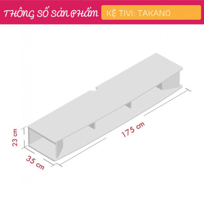 Kệ tivi treo tường đẹp SMLIFE Takano