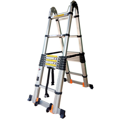 Thang Nhôm Rút Đa Năng Có Bánh Xe - 7.2 Mét