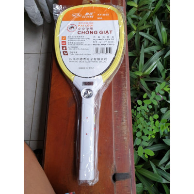 Vợt diệt muỗi cao cấp , tay cầm chống trượt , chống giật , 3 lớp lưới , hiệu suất cao , tiết kiệm điện , an toàn và tiện lợi