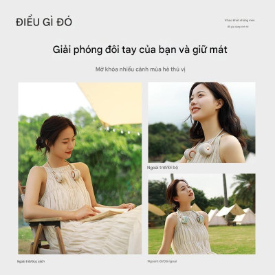 Quạt đeo cổ Sothing DSHJ-S-2115, Gió Mát, Chạy Êm, Dễ Dàng Gấp Gọn, Tiện Lợi Mang Theo - Hàng nhập khẩu