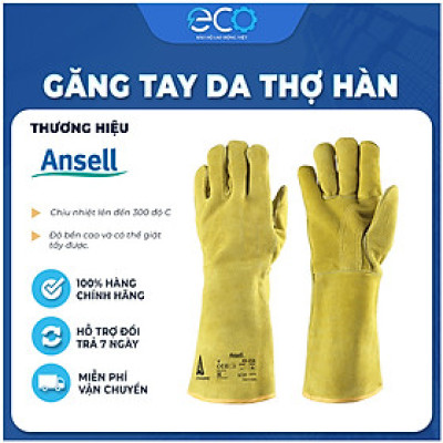 Găng tay da thợ hàn Ansell 43-216 làm việc trong môi trường có nhiệt độ độ cao