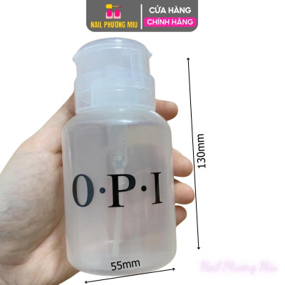 Lọ Đựng Axeton OPI Nhựa Siêu Bền 250ml Làm Nail, Bình Nhún OPI Nhấn Đựng Cồn Tẩy Rửa, Gen Xoáy Chặt Chống Bay Hơi Nail Phương Miu