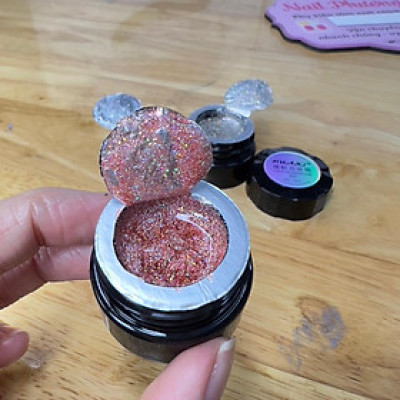 Gel Nhũ Galaxy Siêu Sáng, 3 Màu Bạc Vàng Hồng, Độ Bóng Lâu Hiệu Ứng Lấp Lánh, Phù Hợp Làm Nail, Chất Gel Đặc Hạt Nhũ Mịn Nữ Women