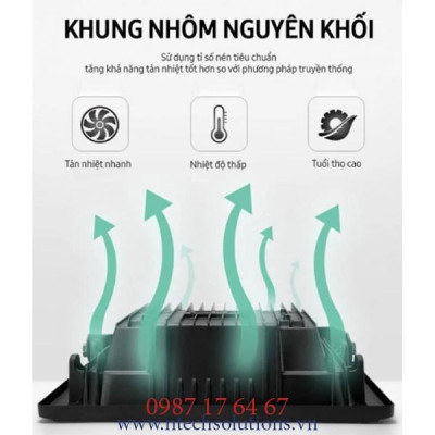 Đèn Pha Năng Lượng Mặt Trời JinDian JD-8840L Công Suất 40W - Khung Nhôm, Chip Led "SMD" - BH 02 Năm