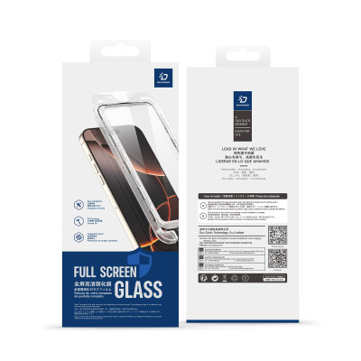 Miếng Dán Cường Lực Trong Suốt Khung Tự Dán Dux Ducis cho Samsung Galaxy S25 Ultra/ S25 Edge, Roga Series Không Viền Đen_ Hàng Chính Hãng