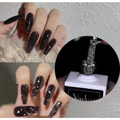 [Chai Lẻ] Sơn Nhũ Flash Siêu Sáng Làm Nail, 4 Màu Đỏ Vàng Bạc Đen Chai 15ml, Bóng Đặc Bền Màu Tạo Điểm Nhấn Cực Chất Cho Nữ