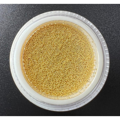 Set Bi Tròn Vàng Bạc Mix Size Kim Loại Không Gỉ Bi Siêu Bé 0.4mm ANGELICA Trang Trí Móng, Phụ Kiện Làm Nail Cao Cấp Sáng Bóng, Dễ Sử Dụng