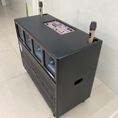 Loa tủ 4 tấc đôi Bossinon 28018K - _Kích thước: 995(W) x 470 (D) x 830 (H)mm _Công suất: 1200Watts - Hàng Chính Hãng