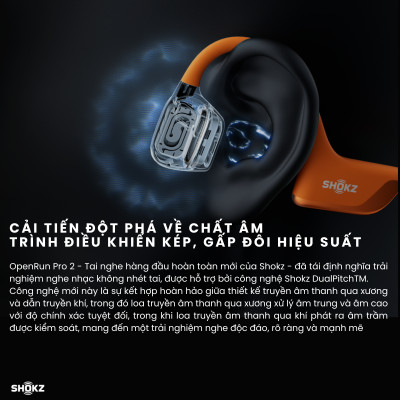 [MỚI] Tai Nghe Bluetooth Thể Thao Truyền Âm Thanh Qua Xương SHOKZ OPENRUN PRO 2 S820 - Bảo Hành 2 Năm - Hàng Chính Hãng