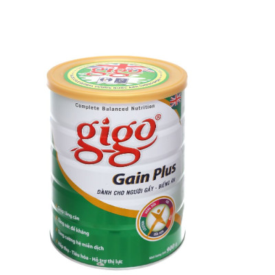 Sữa Bột Gigo Gain Plus 900g – Bổ Sung Vitamin & Khoáng Chất, Giúp Ăn Ngon Miệng, Tiêu Hóa Tốt