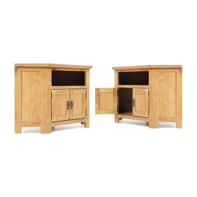 Tủ TV Góc Rustic Gỗ Sồi IBIE