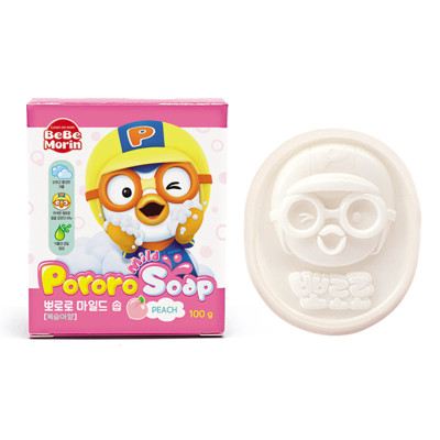 Xà bông tắm, rửa mặt hương trái cây Pororo Hàn Quốc 100g - Làm sạch, trắng sáng da trẻ em
