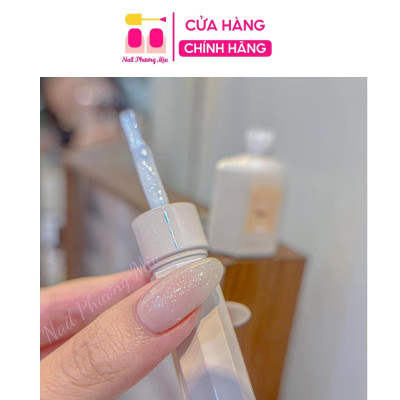 Sơn Gel Nhũ Gạo Trắng Jiao Yan She 15ml Trắng Bông Tuyết Sơn Nhũ Hồng Làm Nail, Đặc Siêu Bóng Bền nước Màu thạch, Cực Xinh Không Ố