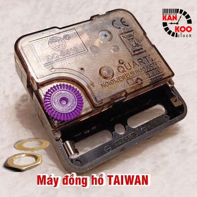 Máy đồng hồ treo tường kim trôi TAIWAN DQS518- trục đồng dài 6mm BẢO HÀNH 24 tháng- dùng cho đồng hồ treo tường cỡ 10cm đến 40cm