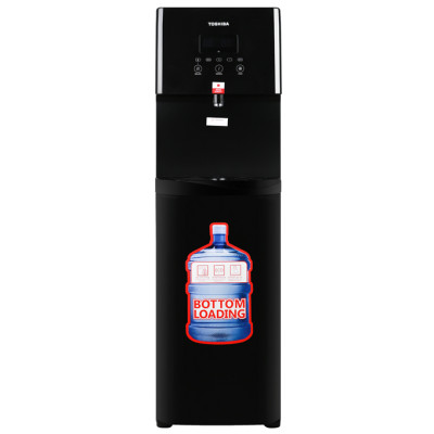 Cây nước nóng lạnh Toshiba RWF-W1830BV(K) - Chức năng Eco, tiết kiệm điện, Nút cảm ứng, Tự ngắt điện khi quá tải - Hàng chính hãng - Bảo hành 12 tháng, Chất lượng Nhật bản