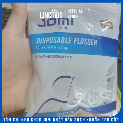 Tăm chỉ nha khoa JOMI Nhật Bản sạch khuẩn cao cấp Gói 80 chiếc