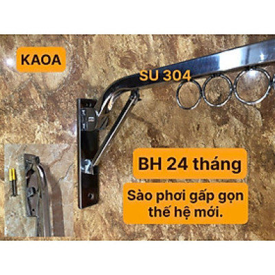 Thanh phơi quần áo cao cấp gấp gọn thế hệ mới. SU 304 ( BH 24 THÁNG )