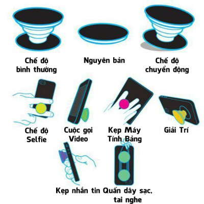 Popsocket in hình dành cho điện thoại mẫu Anime Cô Gái Véo Má