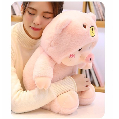 Gấu Bông Heo Cosplay Thú Nhồi Bông Heo Đội Mũ Hàng Cao Cấp