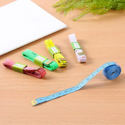 Combo 10 Thước Dây Đầu Thép Đo Vòng Bụng Eo 3 Vòng Kiểm Tra Sức Khỏe 1.5 Mét - Đo Quần Áo Giao Màu Ngẫu Nhiên
